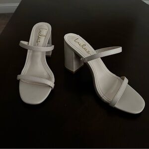 Lulus Addien Cream White High Heel Sandals